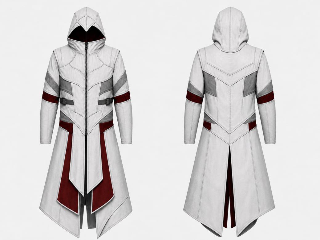 manteau de pluie Ezio Assassin's creed sur mesure
