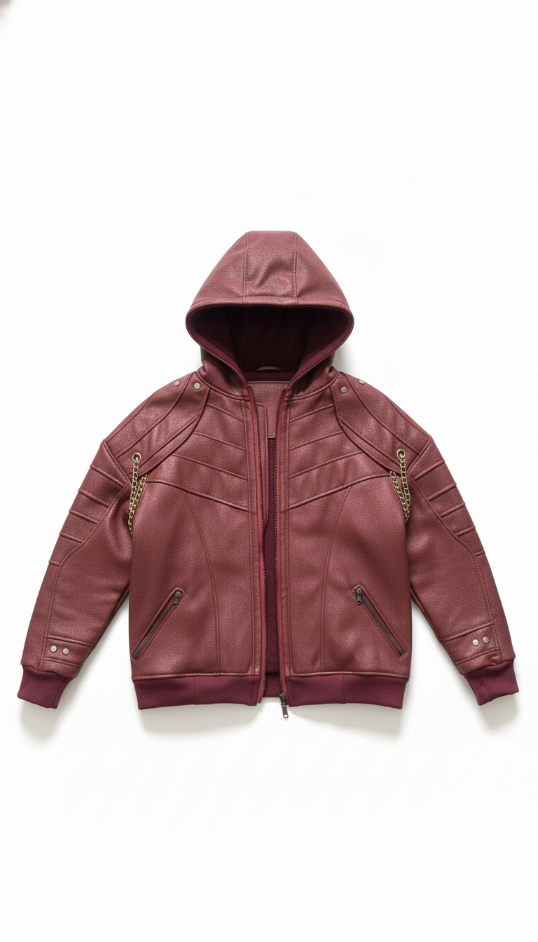 Chaque couture est pensée pour évoquer la force et la précision.
La capuche intégrée modernise la pièce, tandis que la fermeture double zip et les poches zippées ajoutent une fonctionnalité haut de gamme au design inspiré de Devil May Cry 5.