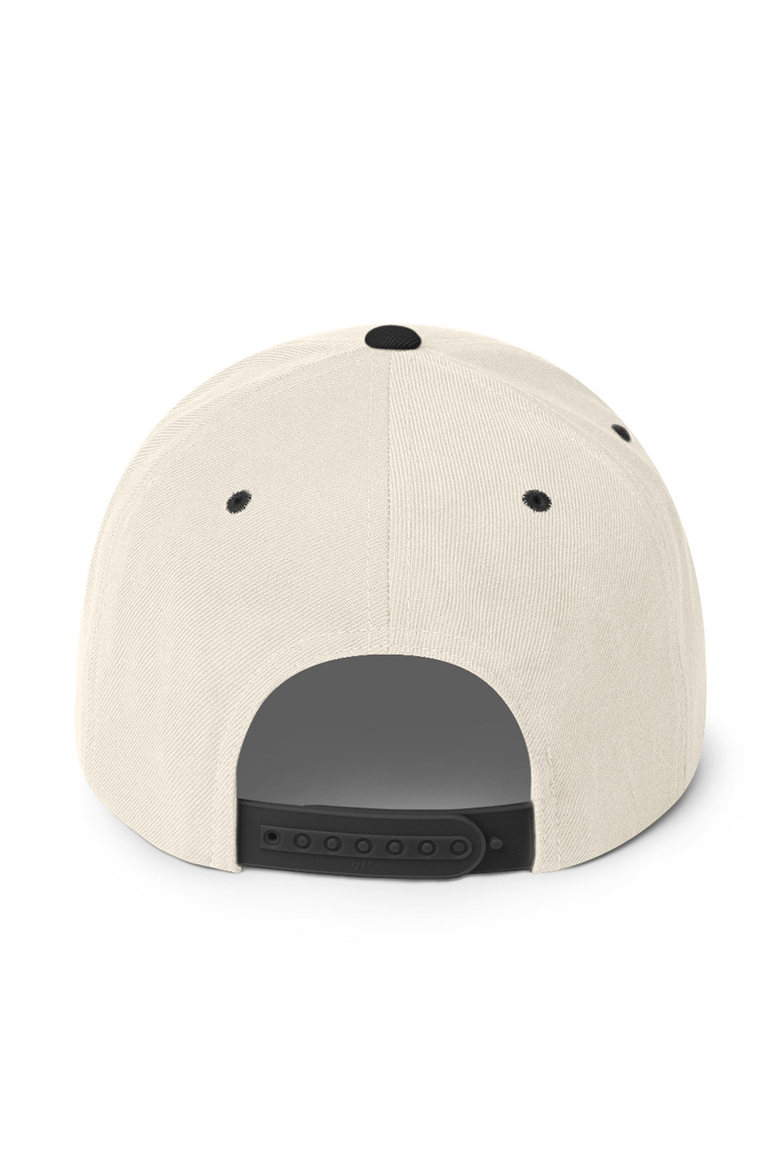 Rear view of the Kaizo-Ku Snapback Cap featuring adjustable snapback closure for customizable fit.