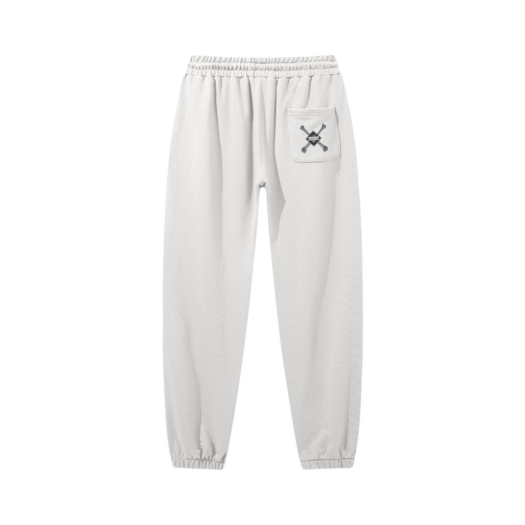 The Snow White Heavyweight Baggy Joggers radiate with a pure, snowy white, perfect for a sleek, minimalist style.