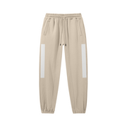 Beige Heavyweight Baggy Joggers in a light, neutral color, perfect for a minimalist aesthetic.