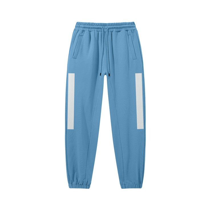 Blue Heavyweight Baggy Joggers showcasing a vibrant shade perfect for adding a pop of color to your casual wear.