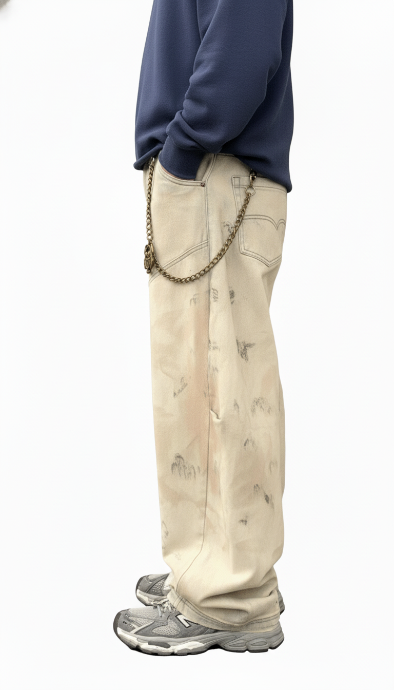 Jean Baggy Law Kaizo-Ku - Curved Blade Jeans