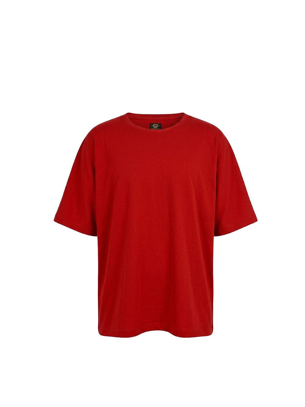T-shirt oversize rouge "Luffy Origin" – coupe droite sans coutures