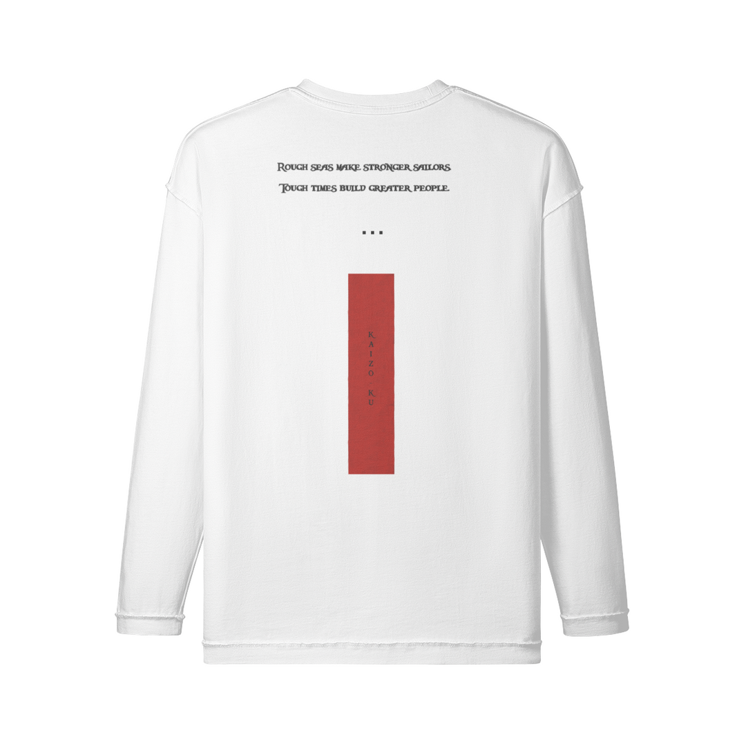 Back view of the Monaco Long Sleeves T-Shirt, highlighting the relaxed style and premium material.