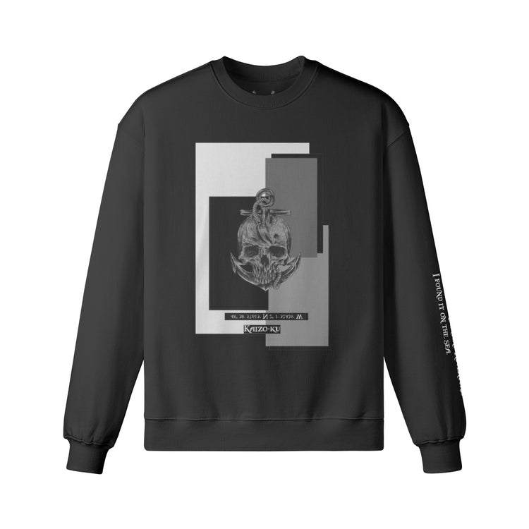 Embrace the oversized trend with the Saint Malo Sweatshirt, featuring a unique skull-and-anchor design for those who dare to stand out.