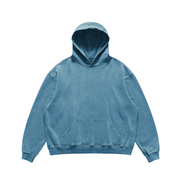 Discover the serene appeal of our Shadow Blue Oversized Vintage Hoodie, featuring a soft hue that captures the essence of spring skies.
