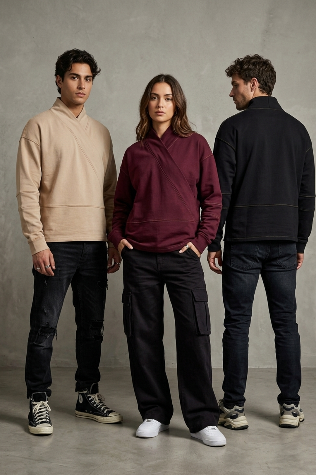 T-shirt Manches Longues d’Apprenti – Coupe Kimono Streetwear | Kaizo-Ku