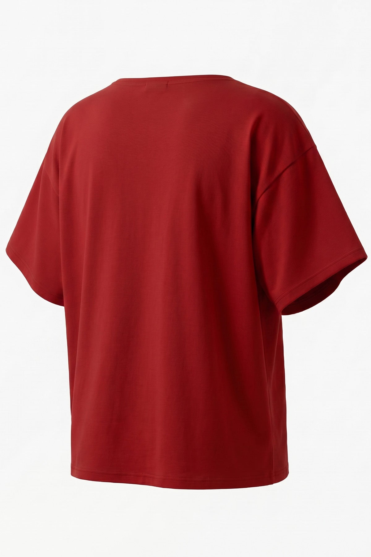 T-shirt oversize rouge "Luffy Origin" – coupe droite sans coutures